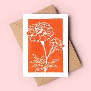 marigold-flower-card